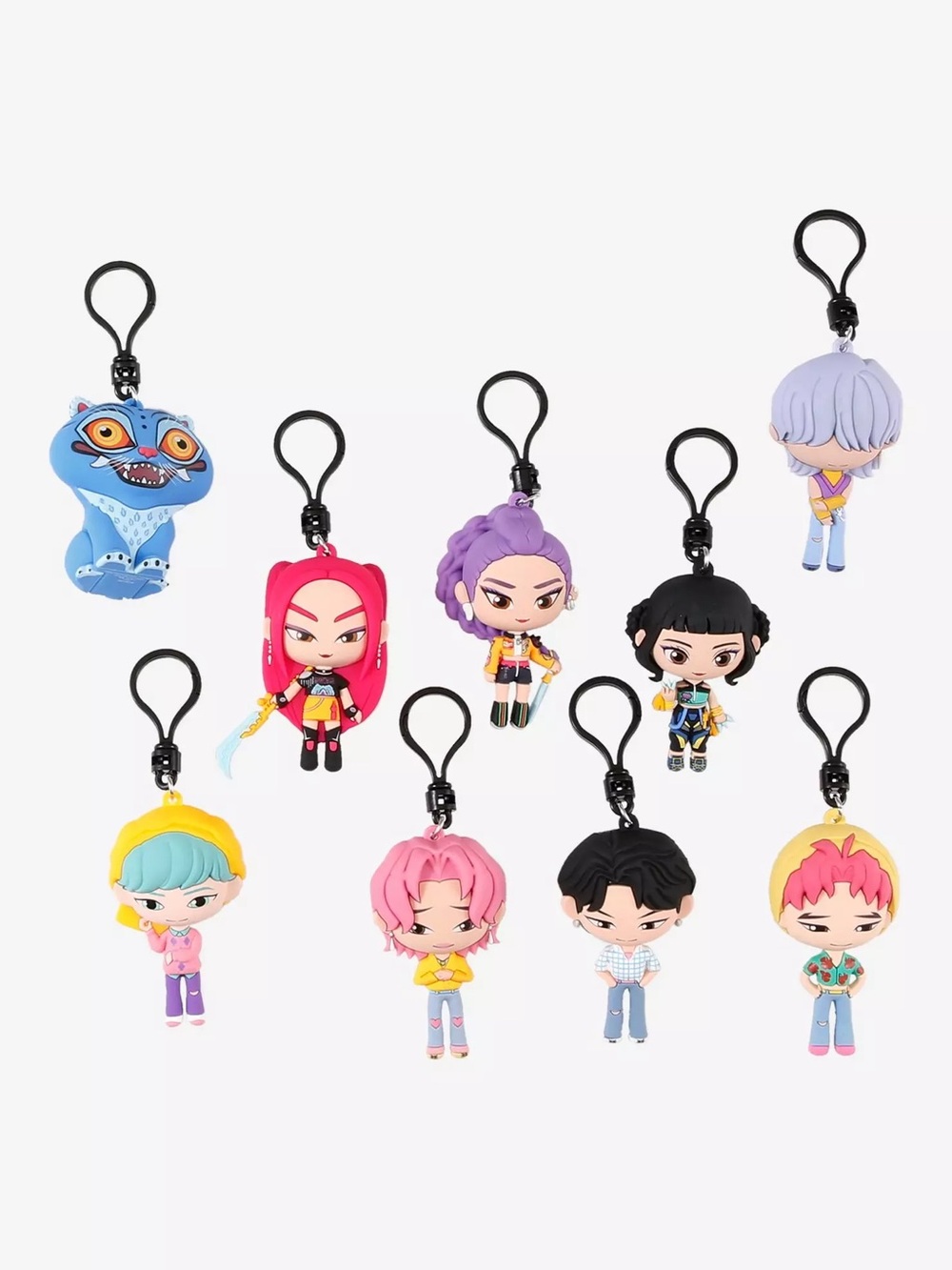 Netflix KPop Demon Hunters Blind Bag Figural Bag Clip Keychain Charm
